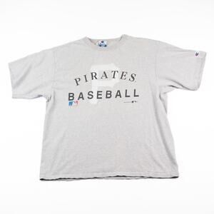 Vintage 1994 Pittsburgh Pirates Baseball T-Shirt Grey Champion MLB Tee XL